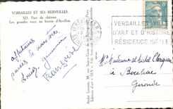 CPM Versailles Et Ses Merveilles Parc du Chateau Les grandes eaux au bassin d'Apollon