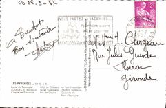 MODERN CARD the Pyrenees Road of Tourmalet the castle the basilica Heavy Napoleon Bridge