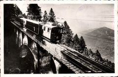 MODERN CARD Luchon the Cog railway of Superbagneres