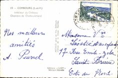 MODERN CARD Interior Combourg of the Castle Room of Chateaubriant