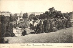 CPA Paris Buttes Chaumont Vue generale