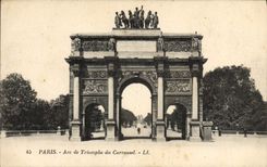 CPA Paris Arc de Triomphe du Carrousel