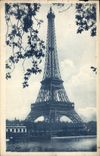 VINTAGE POSTCARD Paris Pretty Corners Of Paris Eiffel Tower