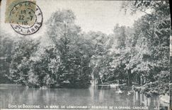 CPA Paris Bois de Boulogne La mare de Longchamp Reservoir de la grande cascade