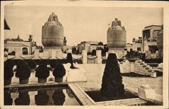 VINTAGE POSTCARD Paris International exhibition of Decorative Arts the gardens of the National Manufacture of Separate