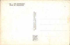 CPA Paris Vue D'Ensemble Prise Du Trocadero Tour Eiffel