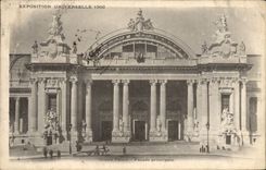 CPA Paris Exposition de Paris Universelle 1900 Grand palais Facade principale