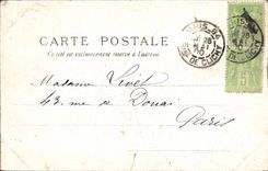 VINTAGE POSTCARD Paris Fair of Paris Universal 1900 Large palace principal Frontage