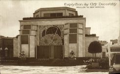 VINTAGE POSTCARD Paris Fair of Aty Decorative House of the Good market