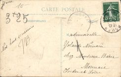 VINTAGE POSTCARD Surroundings of Rouen Bonsecours Church Vault of Notre Dame de Bonsecours