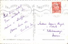 POSTAL MODERNA Treport la caminata de la presa