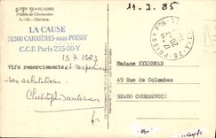 POSTAL de la VENDIMIA el valle francés de las montan@as del claro de Chamonix