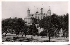 POSTAL Londres de la VENDIMIA la torre de Londres