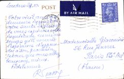 POSTAL Londres de la VENDIMIA la torre de Londres