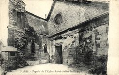 CPA Paris Facade de l'eglise Saint Julien le Pauvre 