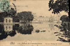 CPA Palais de Fontainebleau Vue sur l'etang des carpes