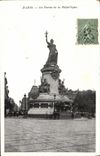CPA Paris La Statue de la Republique