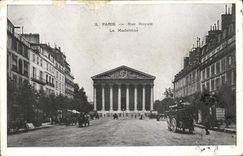 VINTAGE POSTCARD Paris Royal Street the Madeleine