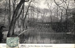 CPA Paris Le Parc Monceau La Naumachie