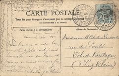 VINTAGE POSTCARD Paris the Park Heap Naumachie