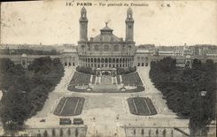 CPA Paris Vue Generale du Trocadero