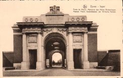 VINTAGE POSTCARD Ieper Carries of Menin Memorial of the British heroes Militaria