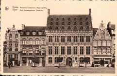 VINTAGE POSTCARD Ypres Old Chatellerie Town hall
