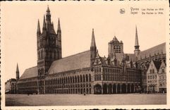 VINTAGE POSTCARD Ypres Markets in 1914