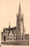 CPA Ypres Le theatre et la cathedrale St Martin