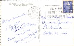 POSTAL MODERNA París y sus maravillas Arc de Triomphe el lugar de Etoile