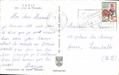 CPM Paris L'Arc de Triomphe 