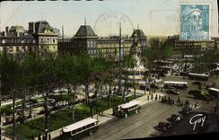 MODERN CARD Paris and its Wonders Place Republic