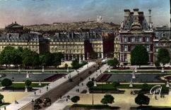 CPM Paris et ses Merveilles La Butte Montmartre vue du Palais du Louvre 