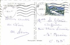 POSTAL MODERNA París y sus maravillas el Hillock de Montmartre visto del paladar de la lumbrera