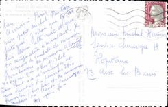 MODERN CARD Paris Fountain of the place of the Harmony and obelisk of Louqsor seen of night