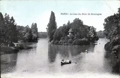 CPA Paris Le Lac du Bois de Boulogne