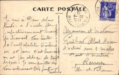 Panorama de París de la POSTAL de la VENDIMIA hacia el lll de Alejandro del puente