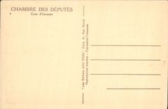 VINTAGE POSTCARD House of Commons Main courtyard Paris