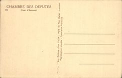 CPA Chambre des Deputes Cour d'honneur Paris