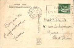 VINTAGE POSTCARD International exhibition Paris House of the USSR Russia Russia Paris