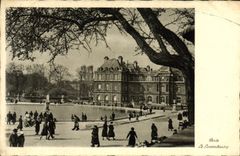 VINTAGE POSTCARD Paris Luxembourg