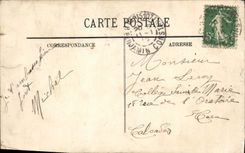 VINTAGE POSTCARD Paris the Avenue of the Opera of the Large Hotel of Louvre