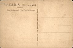 CPA Paris en Flanant Place du Carrousel 