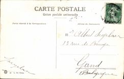 VINTAGE POSTCARD Paris the Statue of Strasbourg