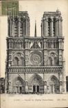 CPA Paris Facade de l'Eglise Notre Dame 