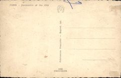 CPA Paris Perspective sur la Cite Bateau Peniche