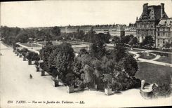 CPA Paris Vue sur le Jardin des Tuileries 