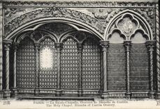 VINTAGE POSTCARD Paris Sainte the Vault Oratory of White of Castille