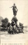 VINTAGE POSTCARD Paris the Statue of the Republic Dalou Lion