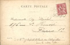 VINTAGE POSTCARD Paris Louvre Pavillon de Flore